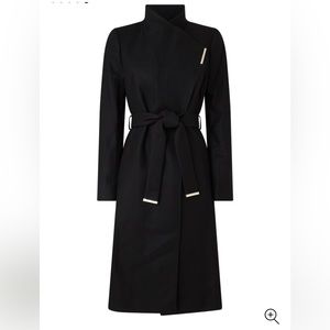 Ted Baker Black Mid Length Coat